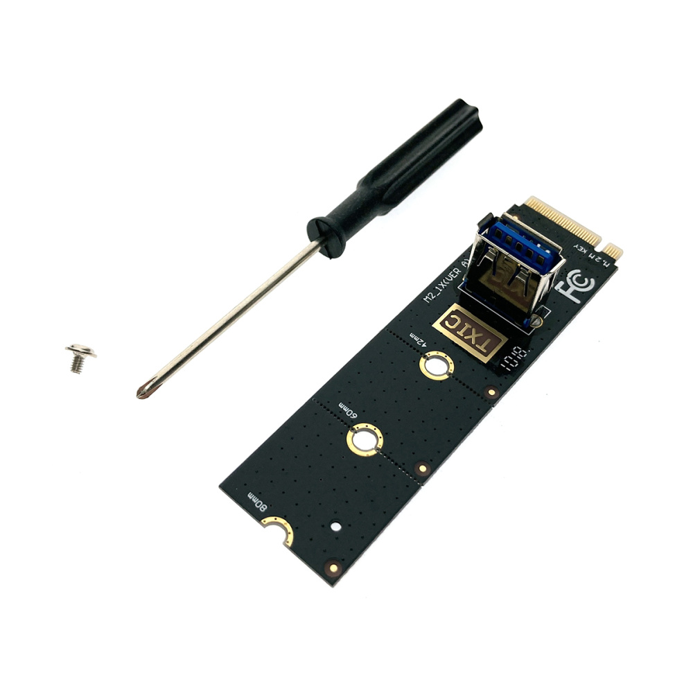 картинка Райзер M.2 M key на USB3.0, модель M2U3 Espada для подключения райзеров USB к M.2 