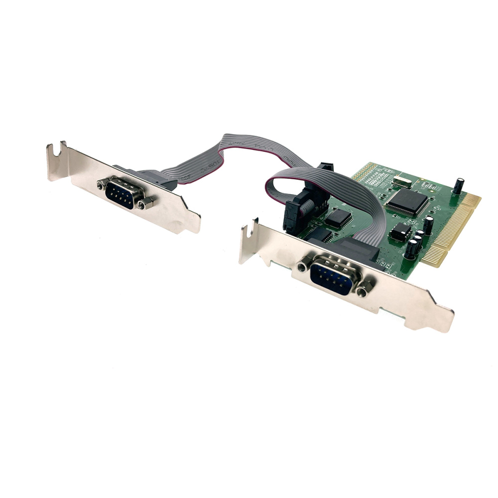 картинка Контроллер PCI to 2 RS232 порт /2 COM/Serial port/, ASIX MCS9835, FG-PIO9835L-2S-01-BU01, low profile, Espada, oem 