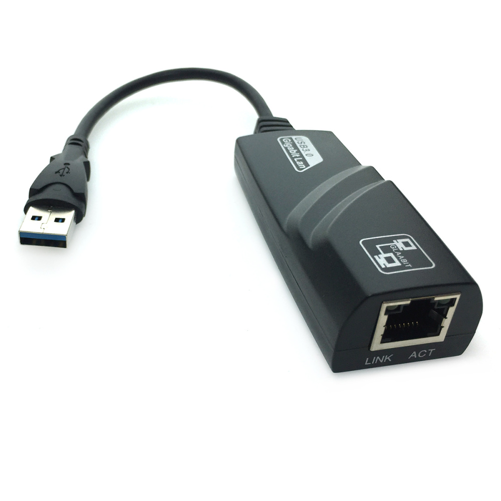 картинка Сетевая карта Ethernet (GigLAN) USB 3.0 на RJ45 до 1000 Мбит/сек, модель UsbGL Espada 