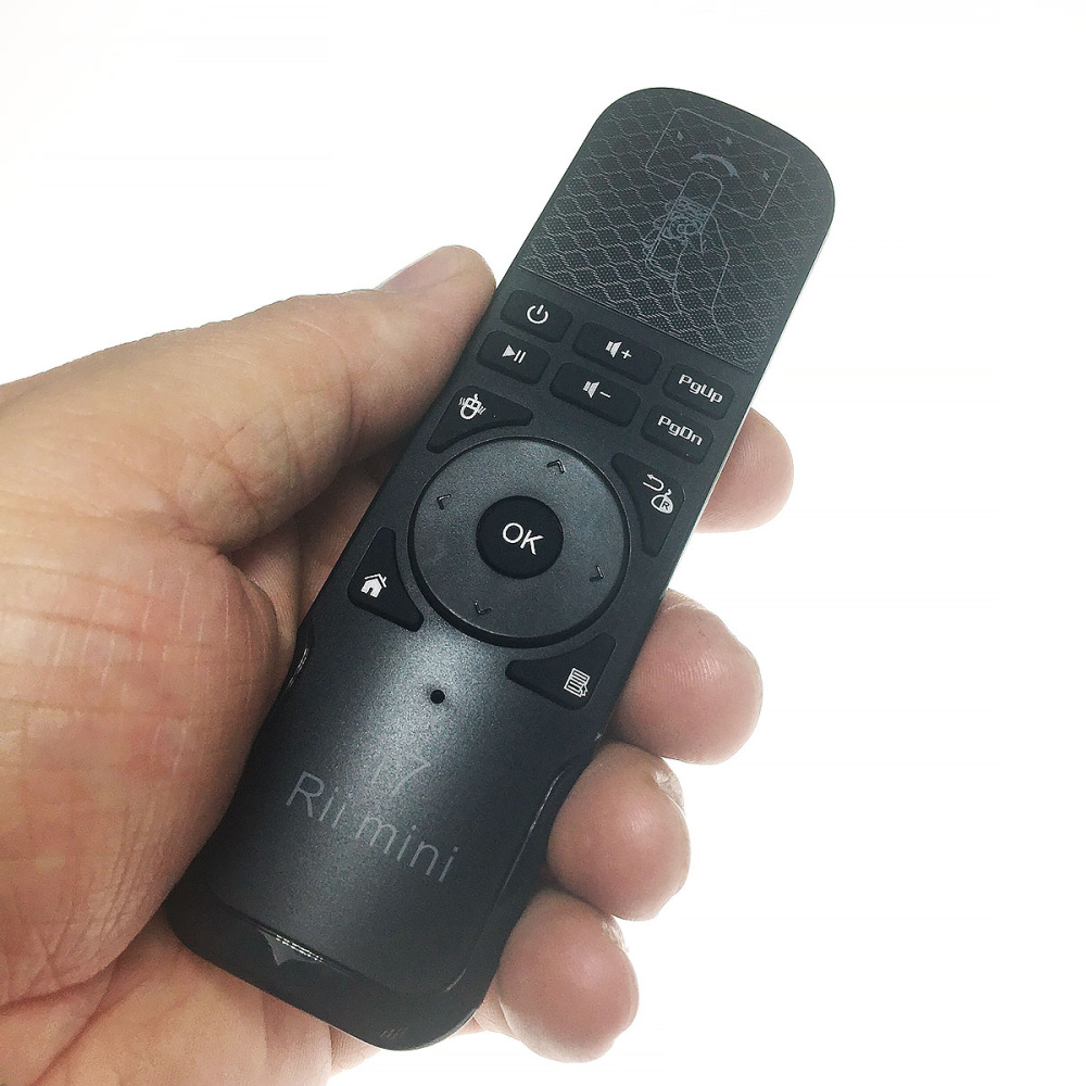 картинка Пульт ДУ Rii i7 Fly Air mouse с гироскопом для Android TV Box, PC, X360 PS3, цвет черный 