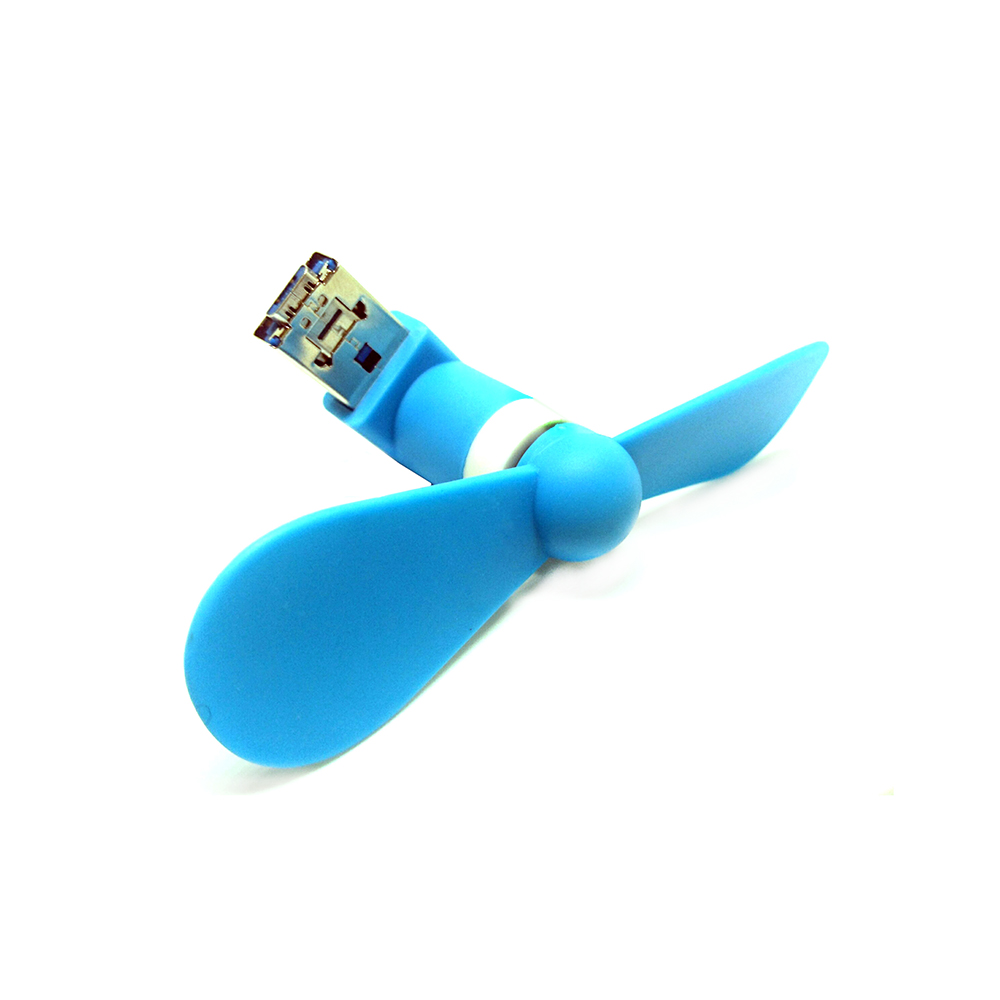 картинка Вентилятор для устройств с micro USB + USB /аксессуар для смартфона, планшета 