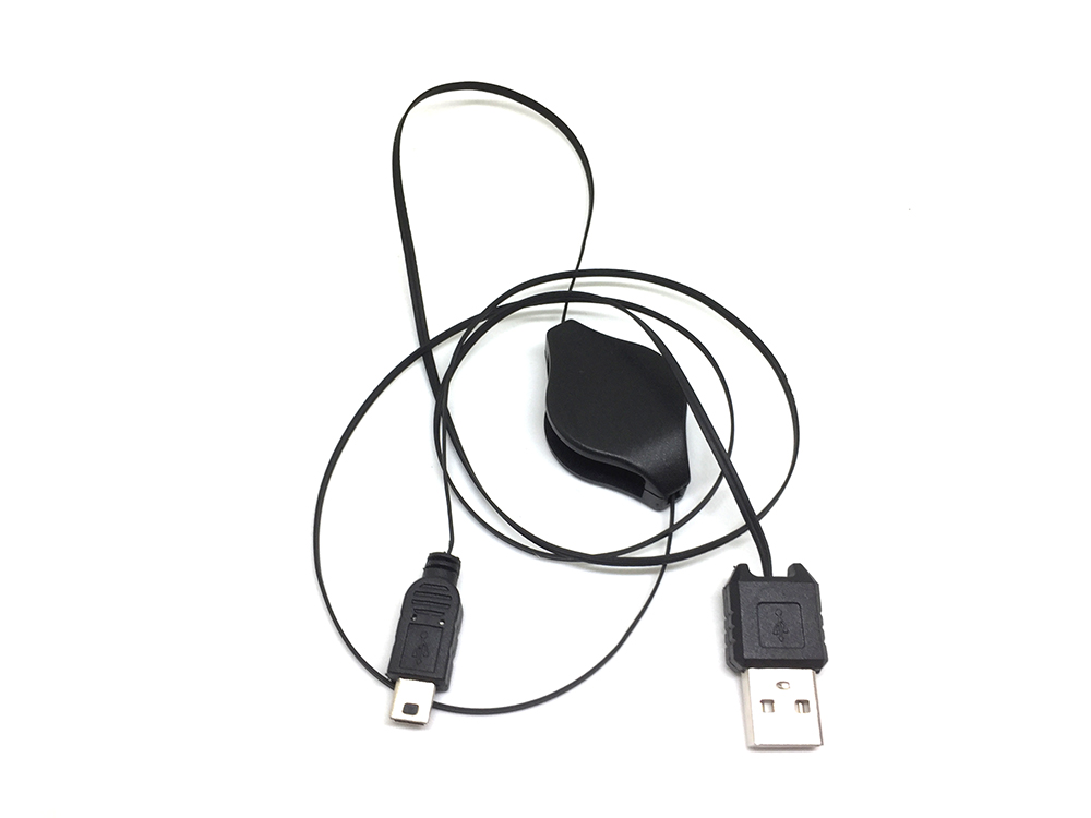 картинка Кабель USB to mini USB 1м с регулировкой длины /USB type A male, mini USB type B male 