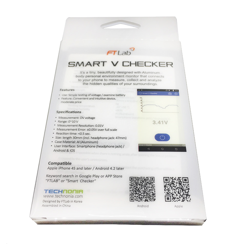 картинка Миниатюрный детектор напряжения Smart V checker FSV-001 для телефона планшета Ios Android /вольтметр 
