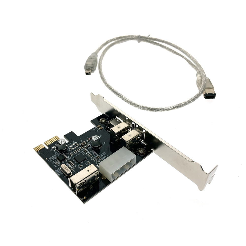 картинка Контроллер PCI-E, 1394a, 3внеш+1внутр порт VIA6315, модель PCIe1394a(ver.2) Espada  