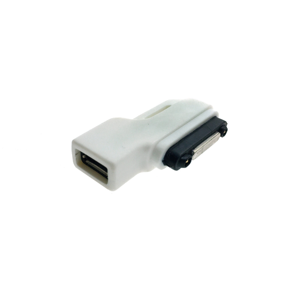 картинка Переходник RDL to micro USB type B female угловой разъем 90° для магнитной зарядки Sony Xperia Z3, Z3 Compact, Z2, Z1, Z1 Compact Mini, Espada ErdlmF90 