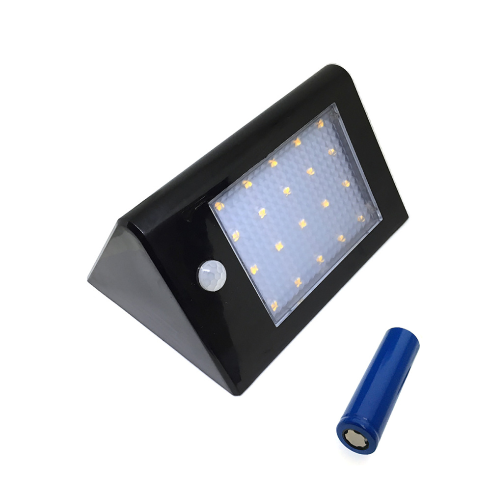 картинка Уличный светодиодный светильник /фонарь/ c датчиками движения и освещения на солнечной батарее Espada E-WTS6204, IP65, 4W, с аккумулятором 