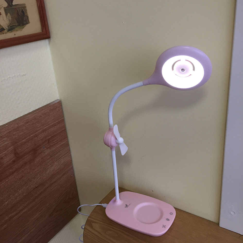 картинка Универсальный светильник: настольная лампа/ садовый комплект / фитосветильник/ вентилятор, Avatar BOX-051, цвет розовый 