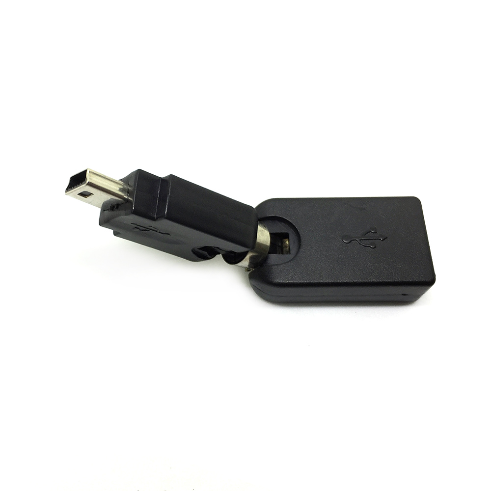 картинка Переходник USB 2.0 type A female to mini USB type B male, поворотный в 2-х плоскостях 360°/ 360° OTG Espada модель: EUSB2fmnUSBm360 