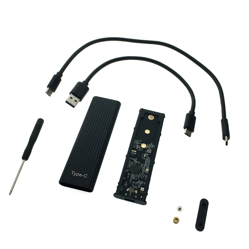 картинка Внешний корпуc USB3.1 для M.2 SSD, M key и B+M key NVME/SATA до 10 Гбит/c чип JMS583, модель USBnVME4 Espada 