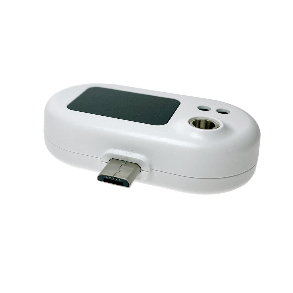 картинка Портативный термометр Micro USB type B для смартфона, планшета / измеритель температуры тела  