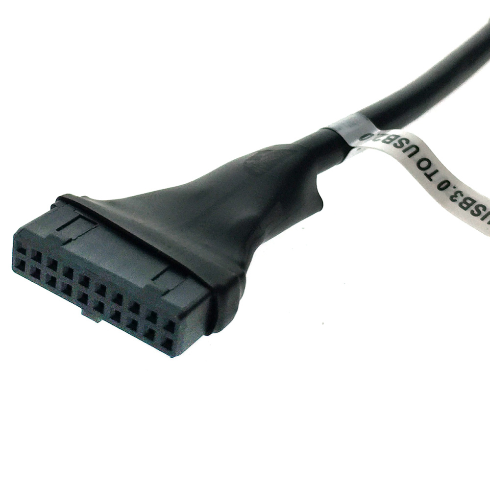 картинка Переходник для материнской платы USB 2.0 IDC 10pin/9pin male to USB 3.0 20pin/19pin female 16см, модель: 10pinMto20pinF Espada 