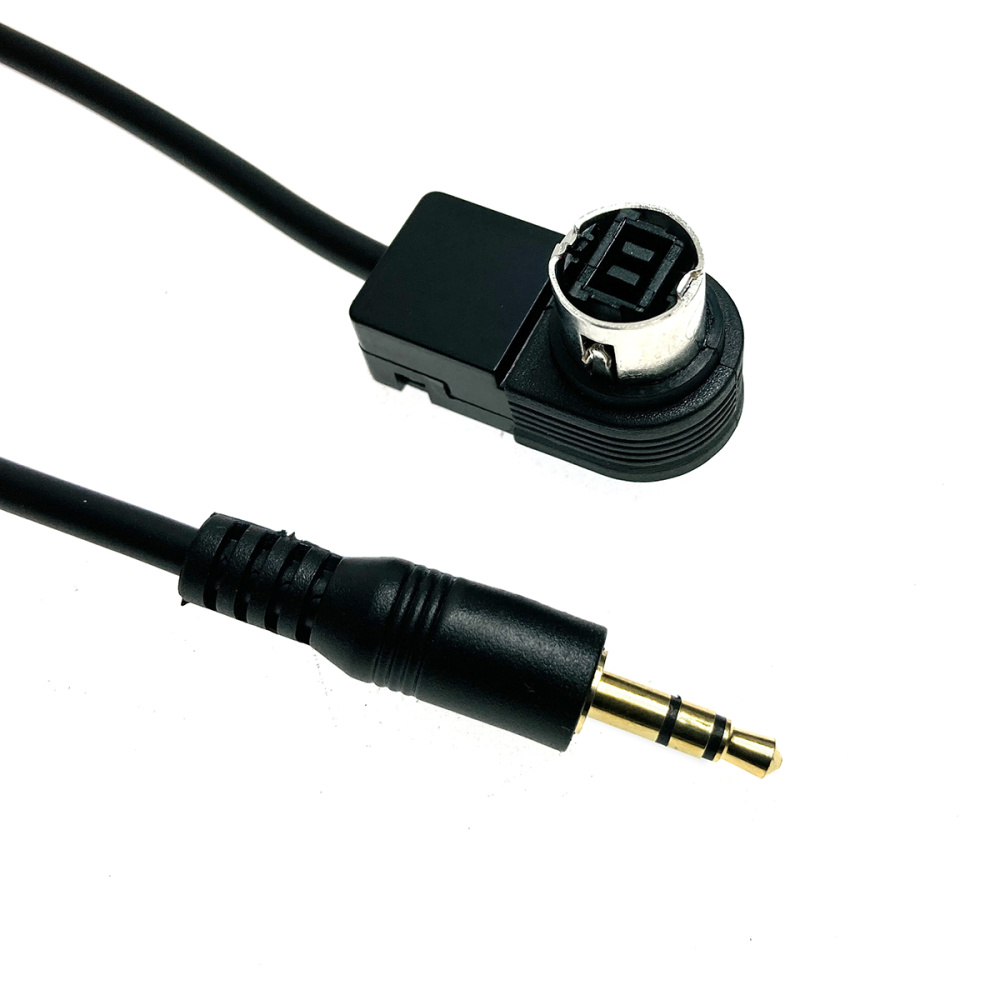 картинка Автомобильный аудио кабель AUX 3.5mm audio 1м для магнитолы Alpine JVC Ai-NET, модель AUX41360 