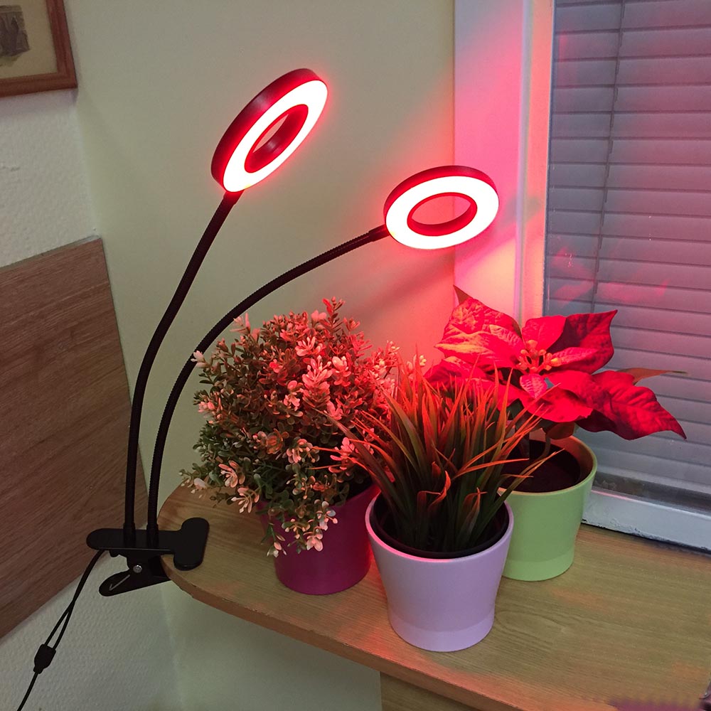 картинка Светодиодный фитосветильник Espada USB Fito E-EUS2 5V, круглый для выращивания рассады и досветки растений 