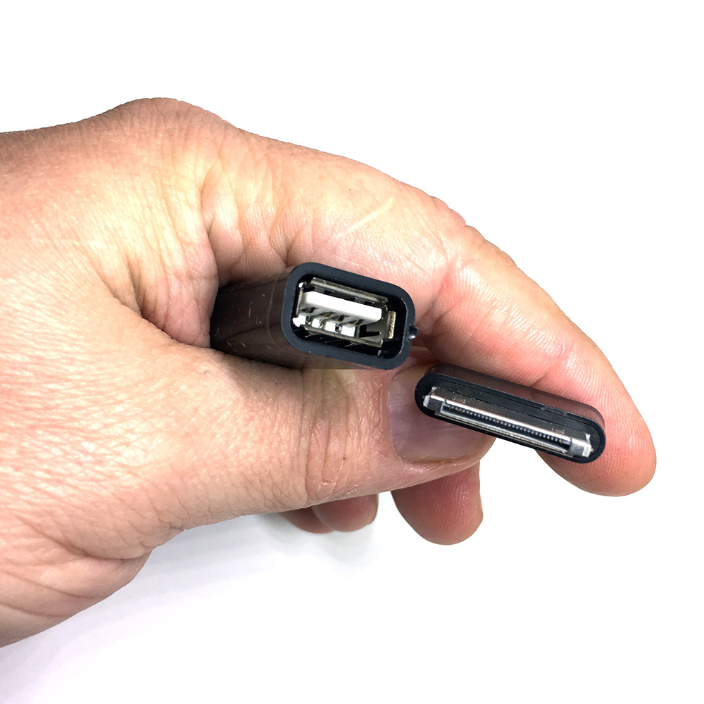 картинка Кабель Samsung Galaxy TAB 30 pin to USB type A Female OTG 13см Espada, модель: ETAB-USBAF13 