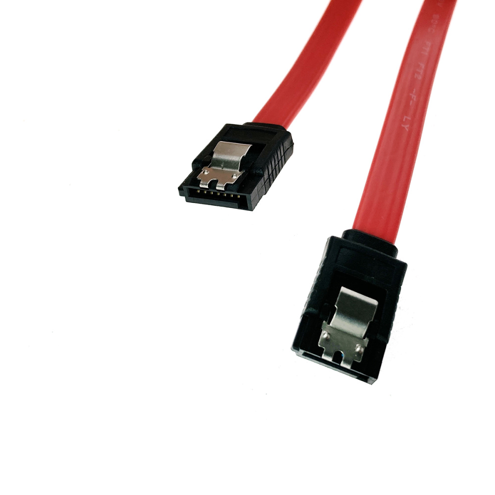 картинка Кабель SATА 7Pin 80см с защелками Espada Esa80cz / интерфейсный кабель 