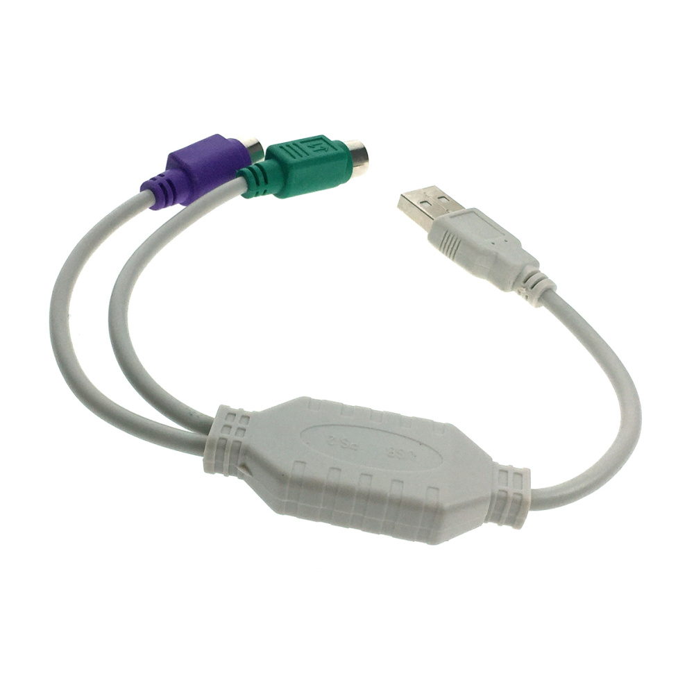 картинка Кабель USB to 2xPS/2 /keyboard + mouse/ 20cм Espada, EUSBM/2xPS/220 