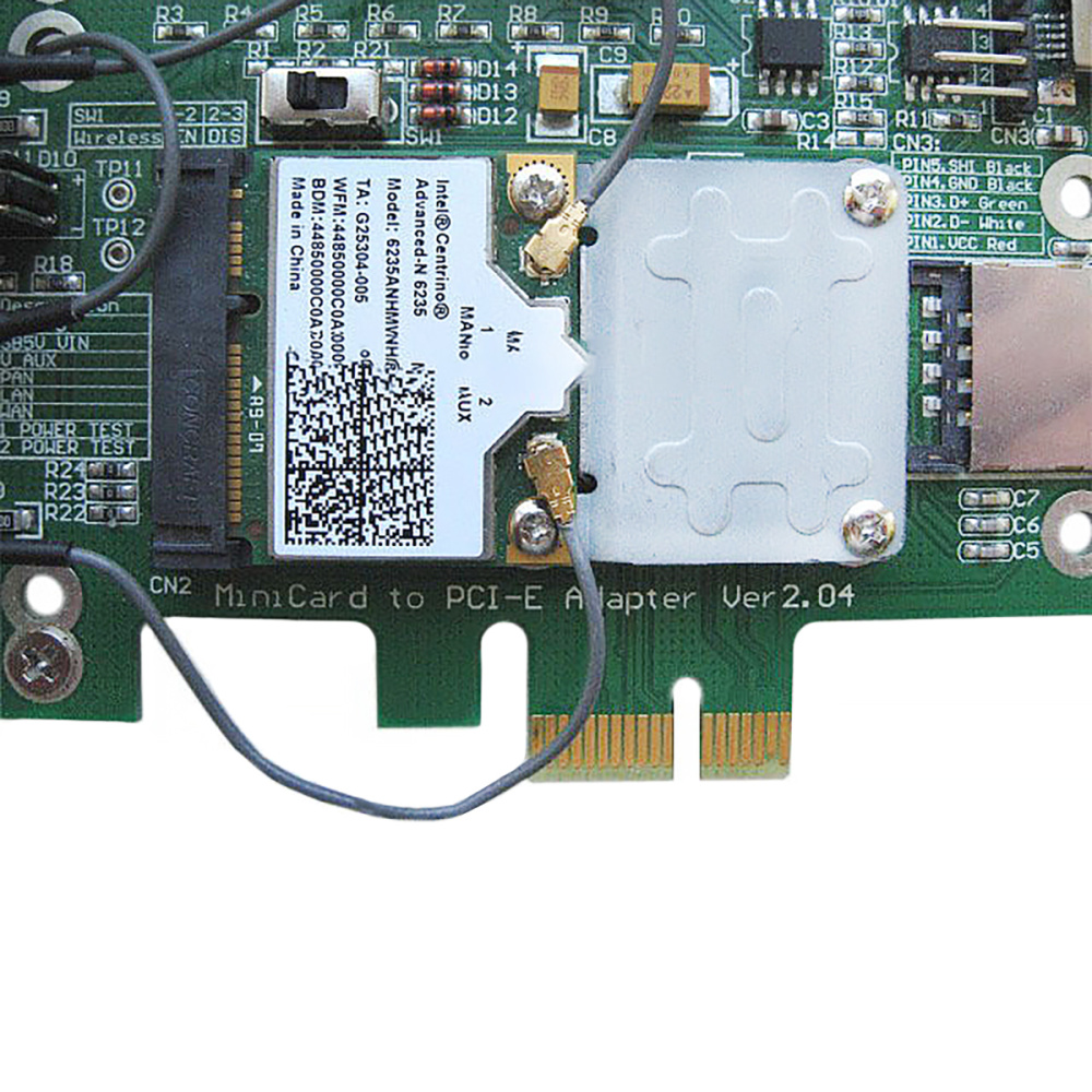 картинка Удлинитель /адаптер/ для mini PCI-E контроллеров Half size то Full size 
