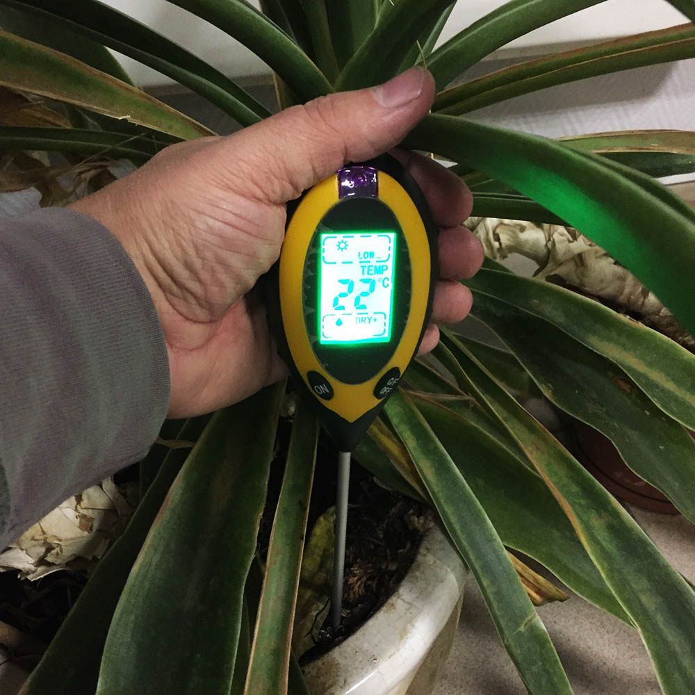 картинка Мультимонитор MPS-300 4в1 Espada для измерения уровня PH, влажности, температуры и освещенности почвы 
