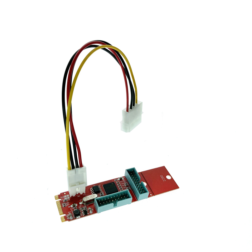 картинка Контроллер M.2 M-Key to 4 USB3.0, модель M24USB3.0, Espada 