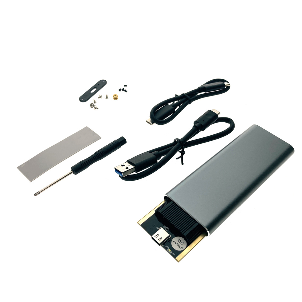 картинка Внешний корпус USB3.1 для M.2 SSD M и B+M key NVME/SATA до 10 Гбит/c чип JMS583, модель USBnVME3 ver2 Espada 