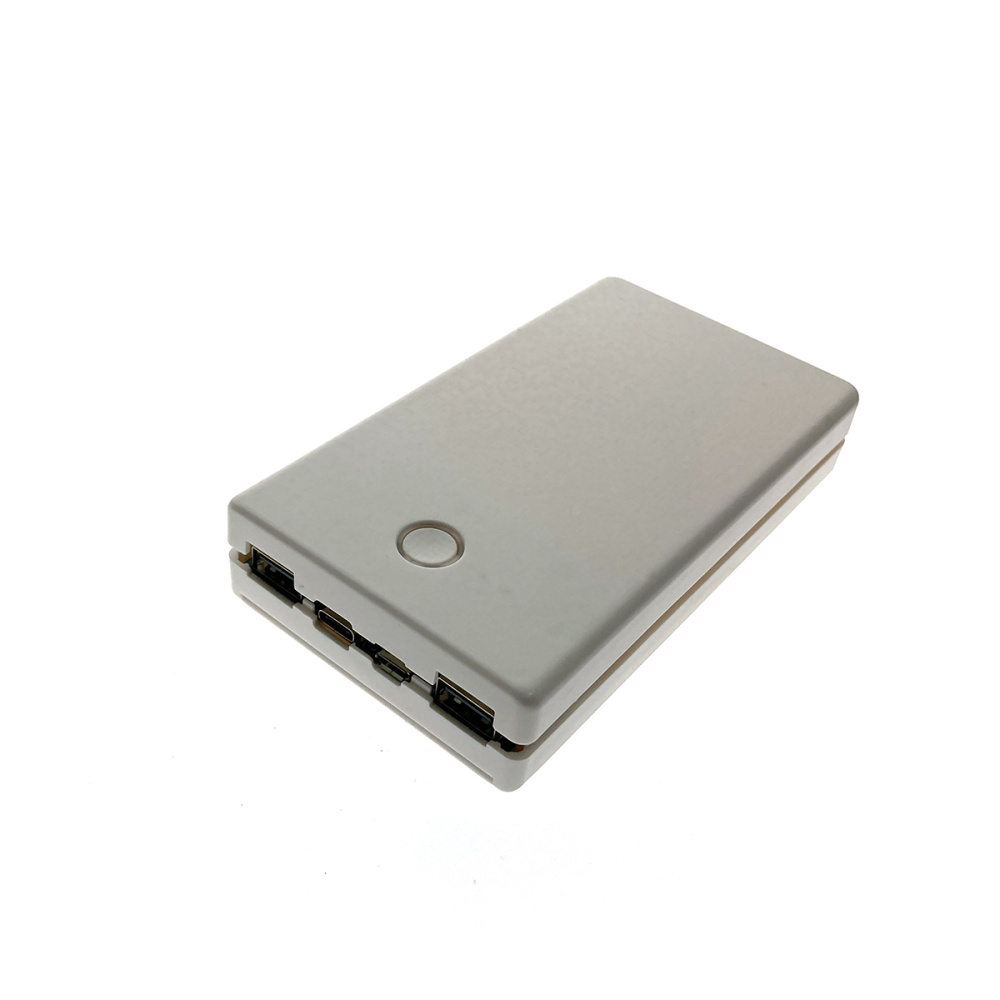 картинка Power Bank без аккумуляторов, модель QC3, Type-C+Micro USB, белый 