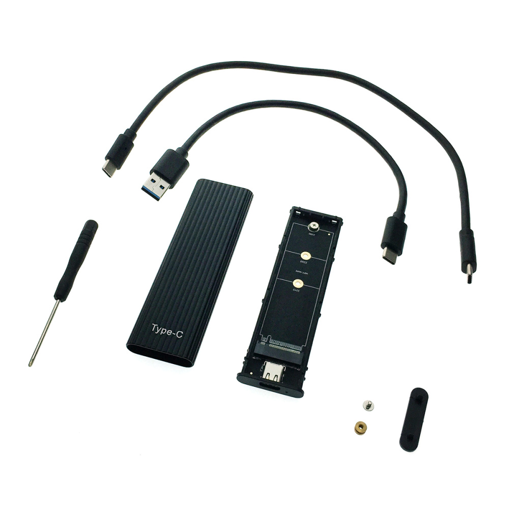 картинка Внешний корпуc USB3.1 для M.2 SSD, M key и B+M key NVME/SATA до 10 Гбит/c чип JMS583, модель USBnVME4 Espada 
