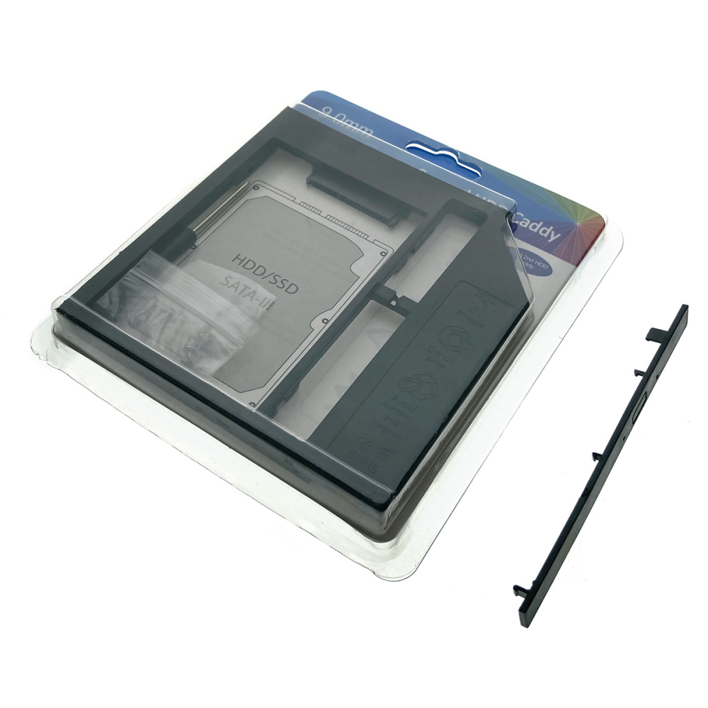 картинка Адаптер птибей SS90 Espada SATA/miniSATA /SlimSATA/ 9мм для подключения HDD/SSD 2,5” к ноутбуку вместо DVD 