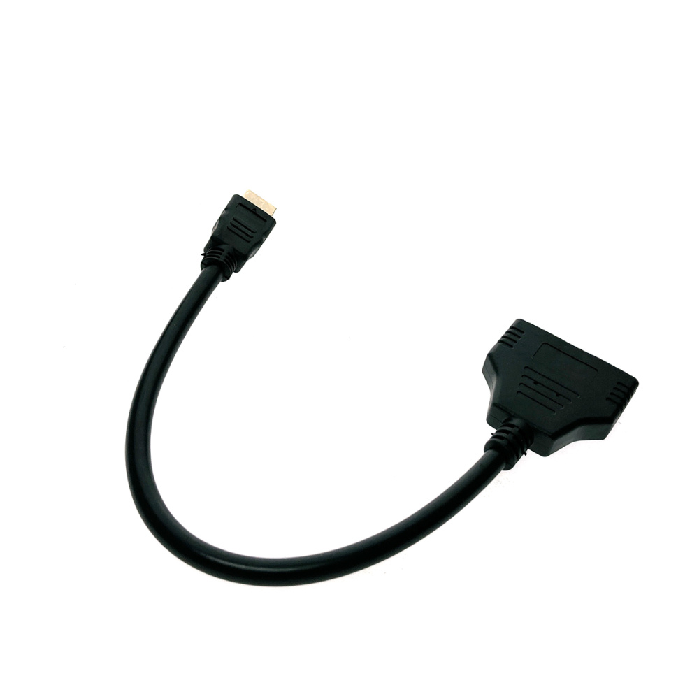 картинка Разветвитель HDMI 19 pin male to 2хHDMI 19 pin female version 1.2 25cm ESPADA EHDMIM2xHDMIF25 