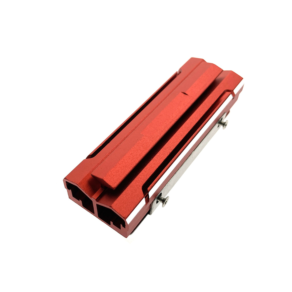 картинка Радиатор для M.2 SSD дисков 2280 + термопрокладки, модель EPS-R6 Espada алюминиевый, цвет красный 