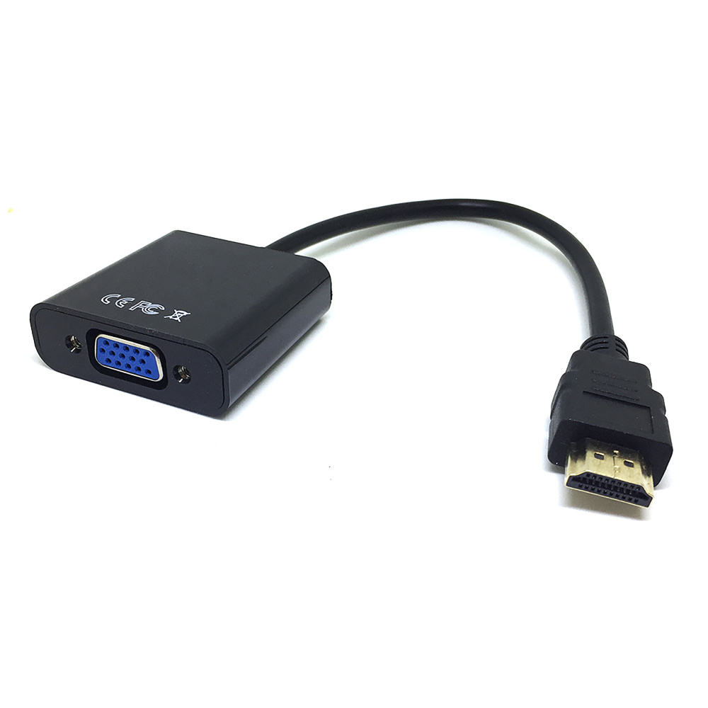 картинка Видеоадаптер HDMI 19 pin male to VGA 15 pin female, EHdmiVgawo Espada черный /переходник hdmi vga конвертер / 