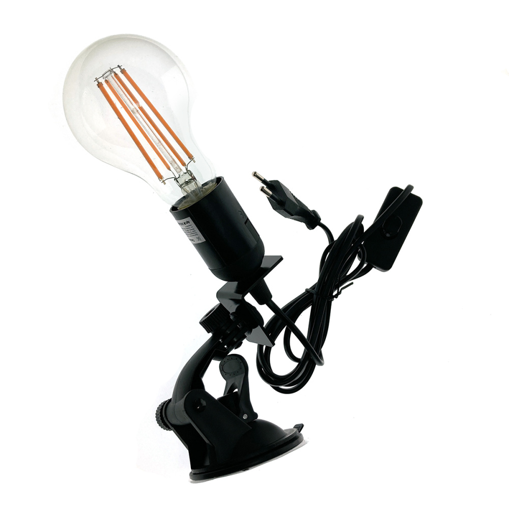 картинка Светодиодный фитосветильник LED fito Espada E-CAP27F на присоске с выключателем, 10W для выращивания рассады и досветки растений 