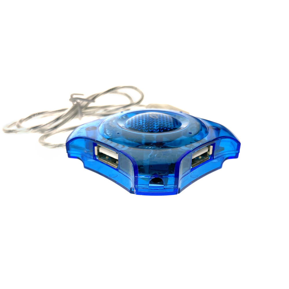 картинка Разветвитель USB 2.0 - 4 порта, Eh420, голубой, 50см, Espada разветвитель  