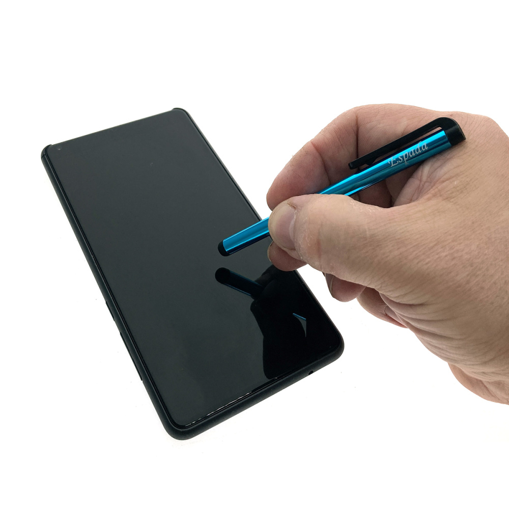 картинка Стилус пассивный STP-101 голубой Espada для планшетов и смартфонов 