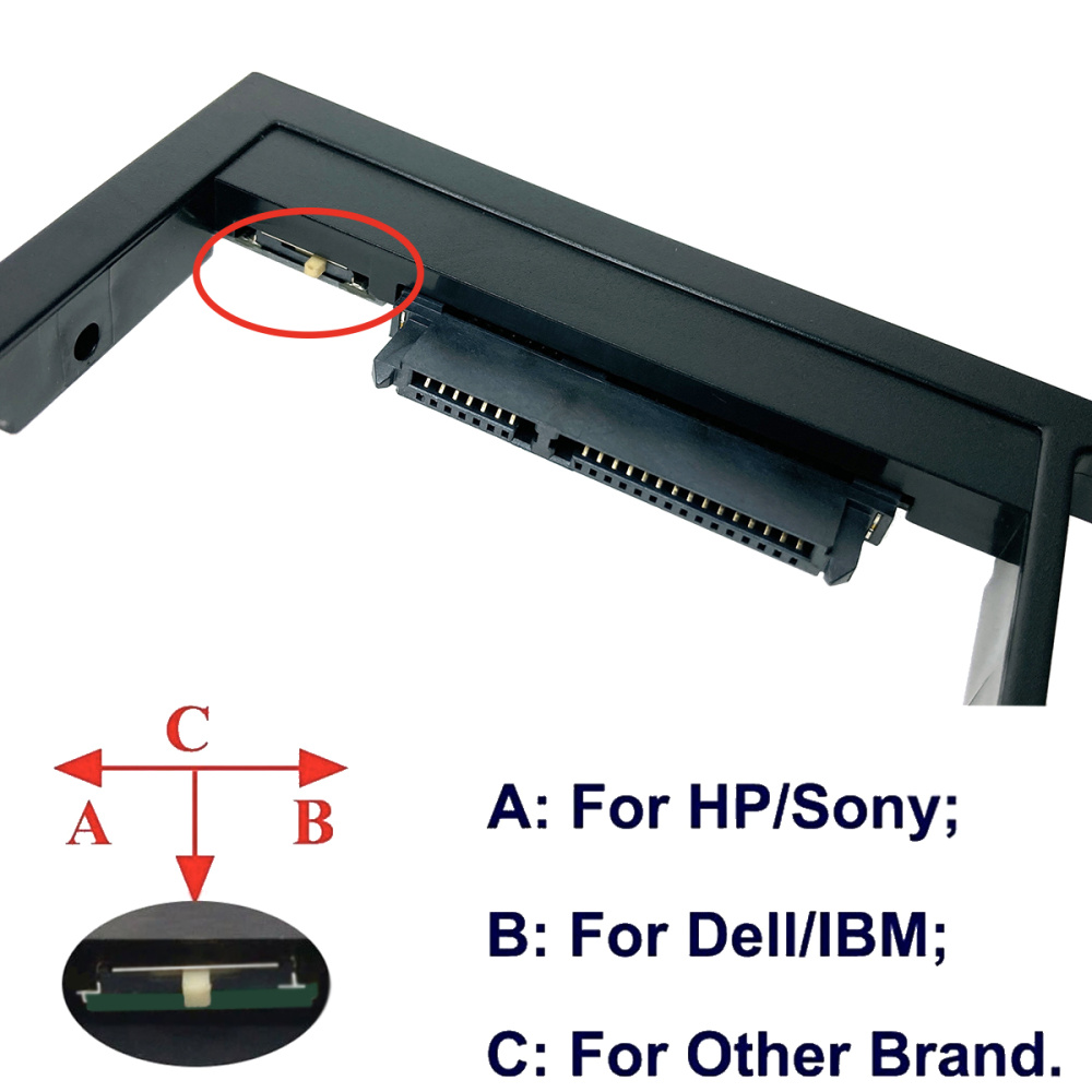картинка Адаптер оптибей SA95 Espada SATA/miniSATA/SlimSATA 9,5мм для подключения HDD/SSD 2,5” к ноутбуку Apple 