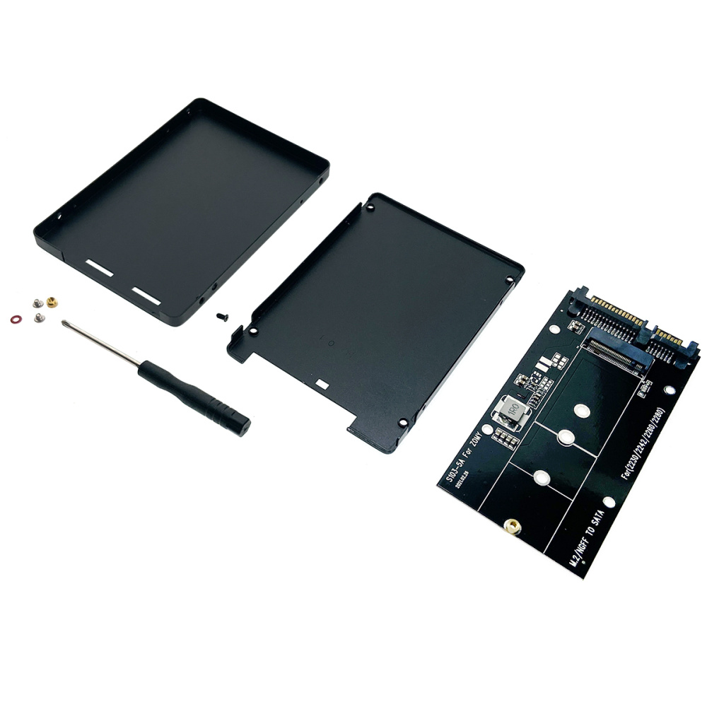 картинка Адаптер SATA 6G на M.2 NGFF в корпусе 2,5" для подключения SSD M.2 (B+M и В key), модель M2S906C2 Espada 