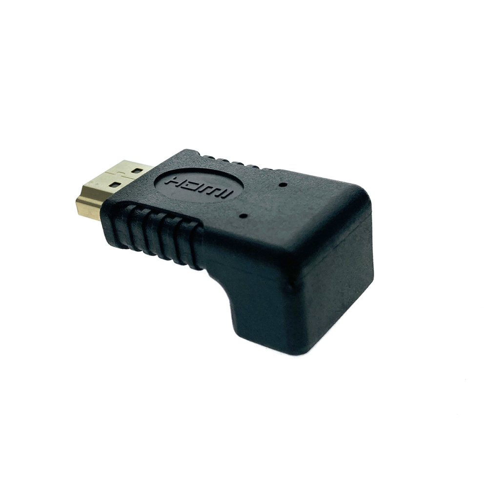 картинка Переходник HDMI 19 pin male to HDMI 19 pin female угловой / поворот 90 градусов HDMI M-F 
